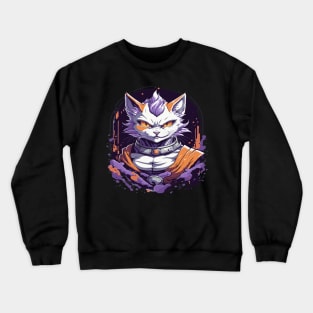 Dragon ball style cat Crewneck Sweatshirt